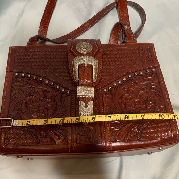 American West tooled leather purse EUC - Picture 13 of 16